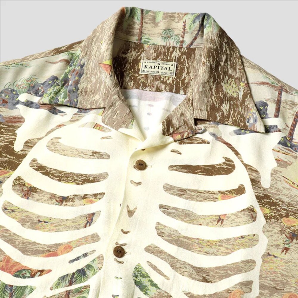 Kapital Hawaiian Bone Shirt - Picture 3 of 8